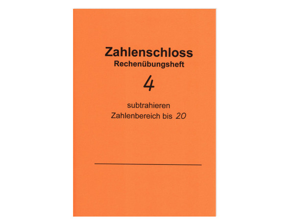 Rechenübungsheft Subtrahieren bis 20