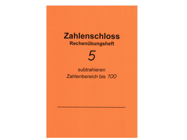 Rechenübungsheft Subtrahieren bis 100