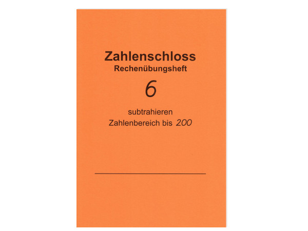 Rechenübungsheft Subtrahieren bis 200