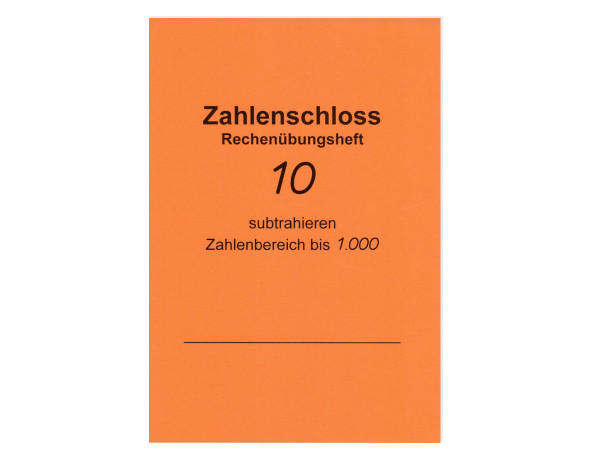 Rechenübungsheft Subtrahieren bis 1000