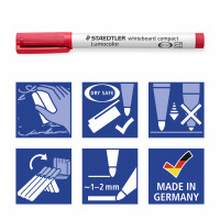STAEDTLER Whiteboard-Marker mit Rundspitze (4er Etui)