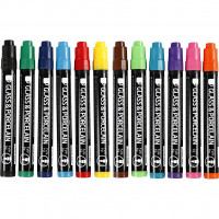 48 Blanko-Porzellantassen + 12 Porzellanmalstifte